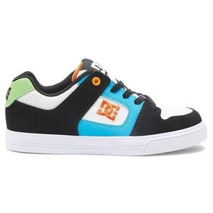 BRAND NEW boy girl youth dc DC pure elastic no tie laces shoes size 3Y